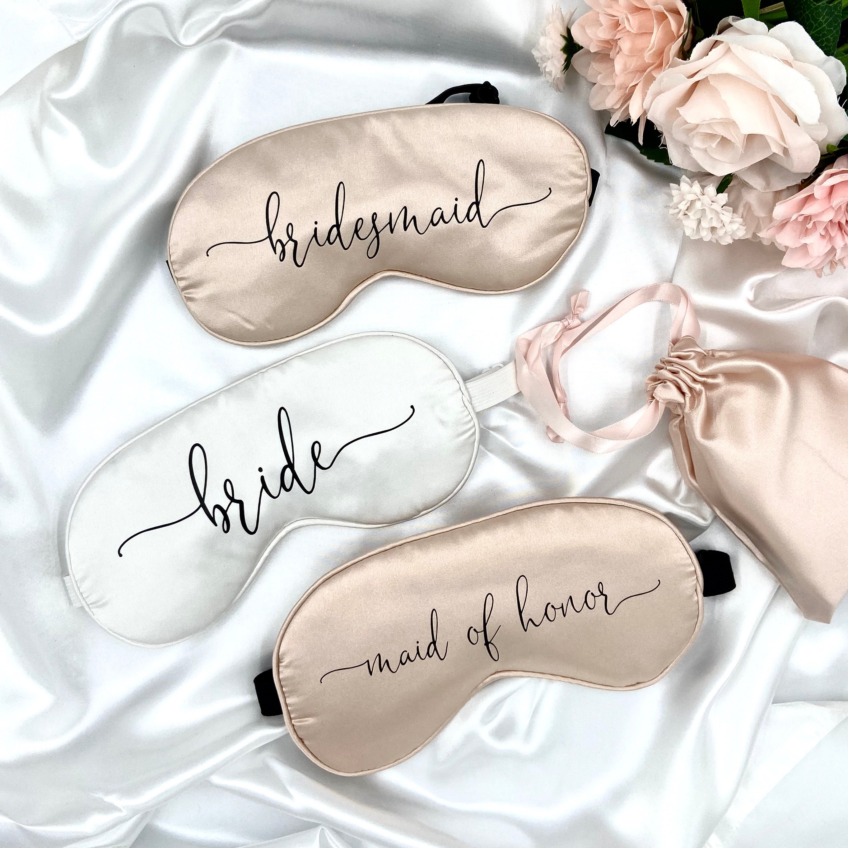 Custom Eye Mask Custom Satin Eye Mask Bachelorette Party Etsy