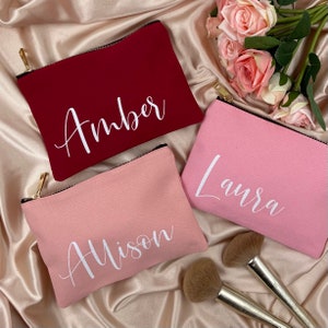 Personalized Makeup Bag | Bridesmaid Cosmetic Bag | Custom Makeup Bag | Bridesmaid Proposal | Bridesmaid Gift | Gift for Her