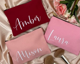 Personalized Makeup Bag | Bridesmaid Cosmetic Bag | Custom Makeup Bag | Bridesmaid Proposal | Bridesmaid Gift | Gift for Her