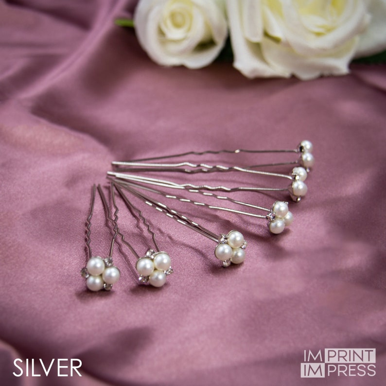 Set of 6 Bridal Hair Pin Wedding Hair Accessory Pearl Pin Etsy