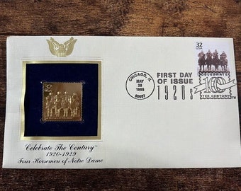 Vier Reiter von Notre Dame Goldene Replik Stempel Feiern die Century Cove