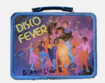 Boîte à lunch Disco Fever vintage 1980 sans thermos WELL LOVED