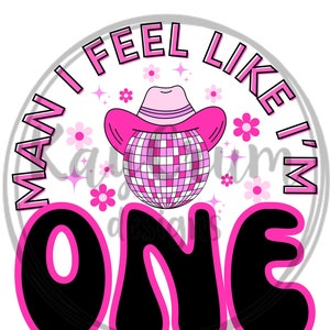Disco Cowgirl First Birthday Mama & Mini Design - PNG + PDF