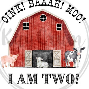 I am two - farm design - PNG & PDF
