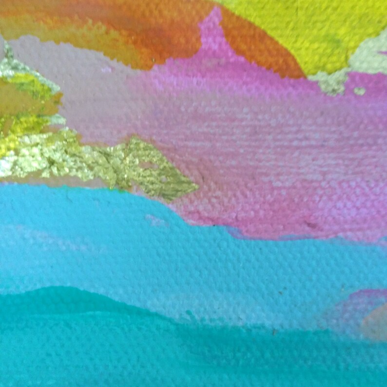 Pink Wall Art Original Abstract Painting Landscape Etsy