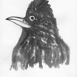 Walll art-Ink drawing-Bird Head