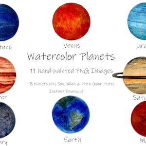 Planet & Solar System clipart-Sun-Moon-Jupiter-Saturn-Mars-Neptune-Pluto-Uranus-Venus-Zodiac-Universe-Solar System PNG