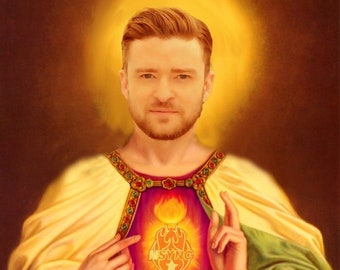 Saint Justin Timberlake Print 11x14" or 8x10"