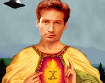 Saint Fox Mulder / David Duchovny Print 11x14" or 8x10"