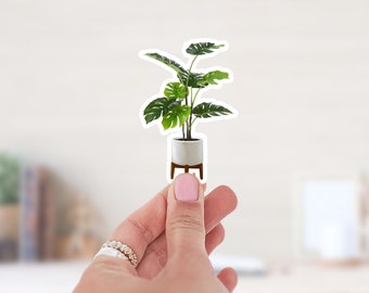Monstera Pflanze Wasserfester Vinyl-Aufkleber