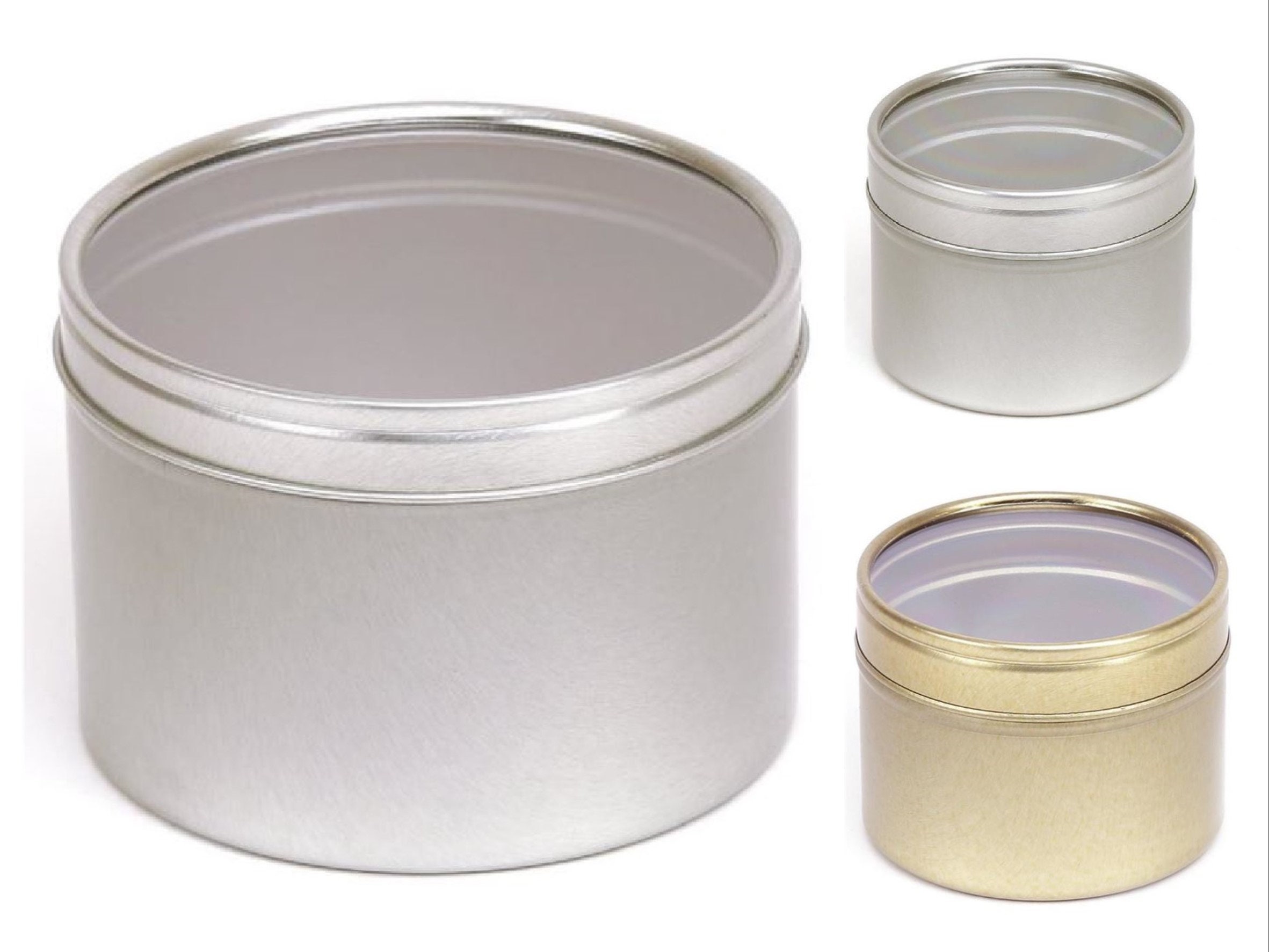 Has tin. Tin lid.