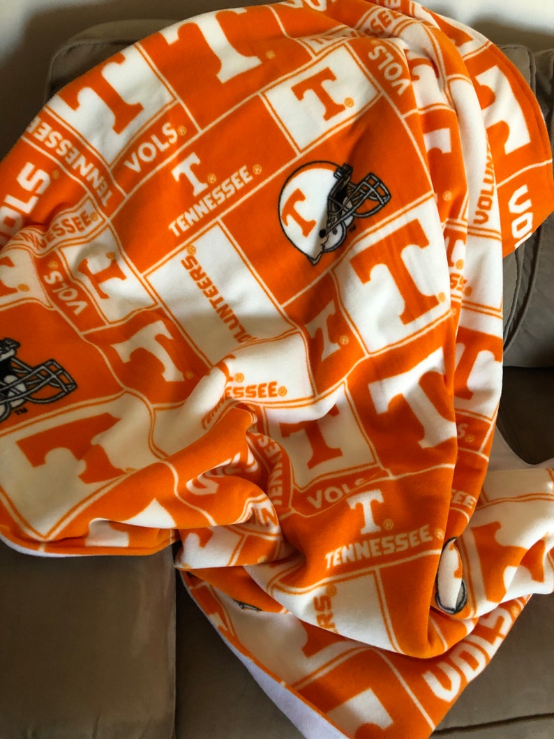 Tennessee Vols Reversible Fleece Blanket/throw Etsy