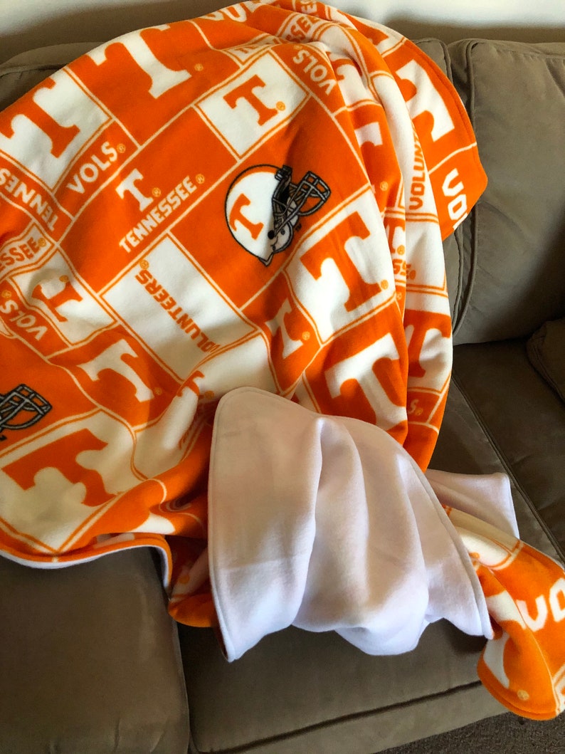 Tennessee Vols Reversible Fleece Blanket/throw Etsy