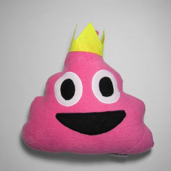 Poop emoji pillow with crown. Gift for kids birthday gift Etsy