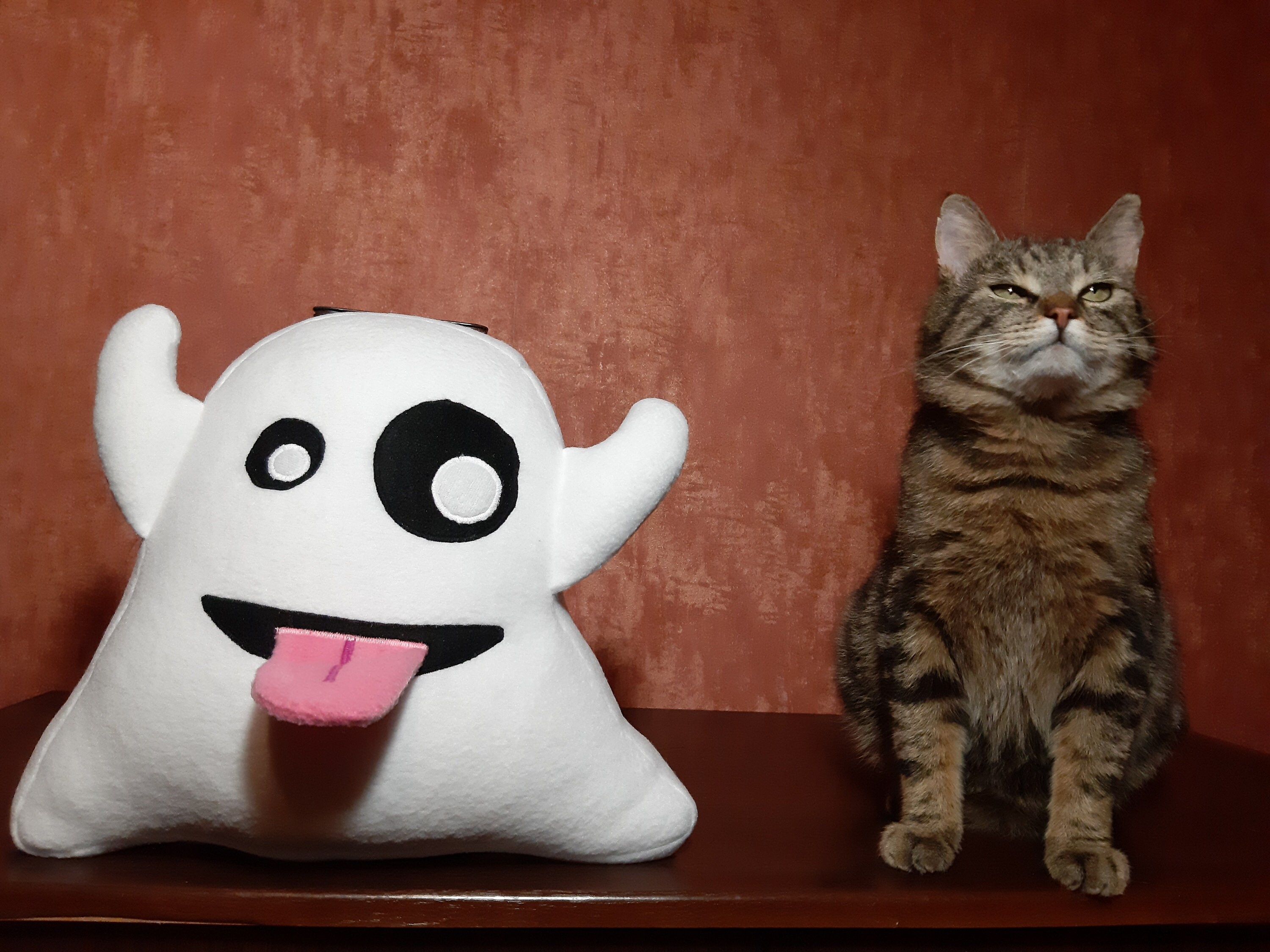 ghost emoji plush