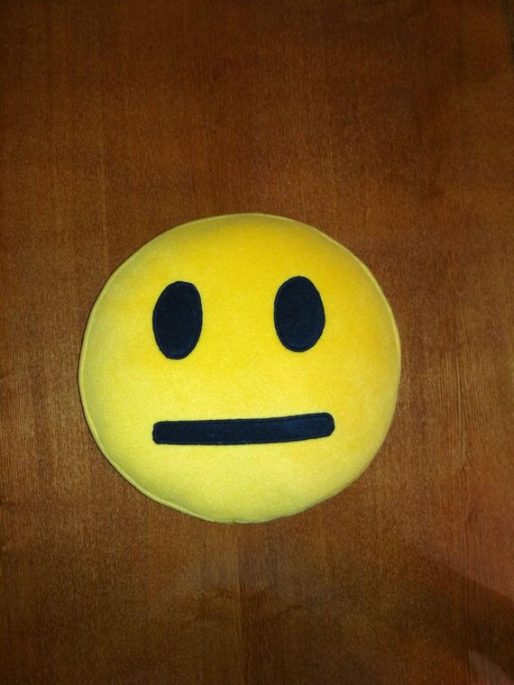 emoji face pillow