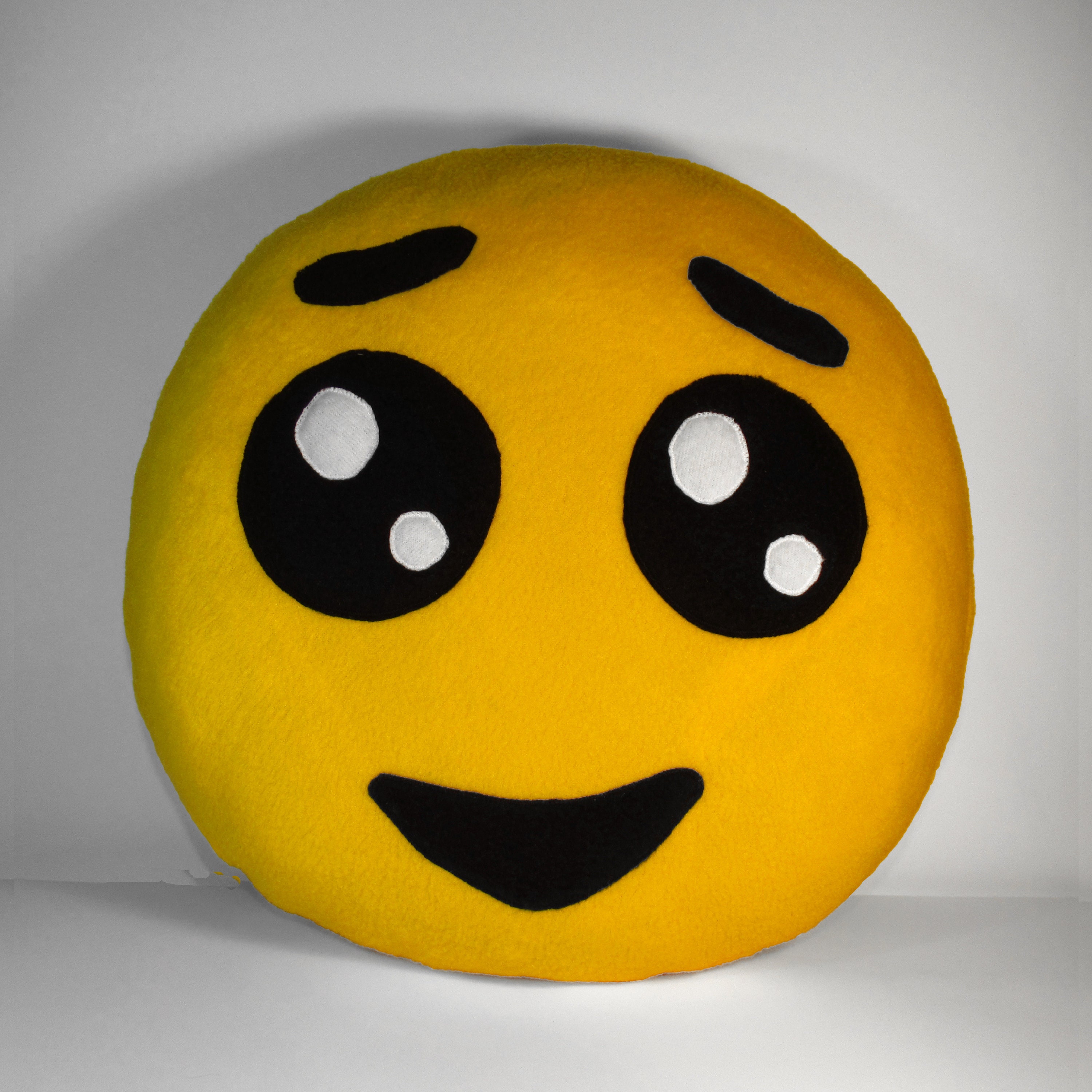 Slightly Smiling Face emoji pillow . Gift for kids birthday Etsy