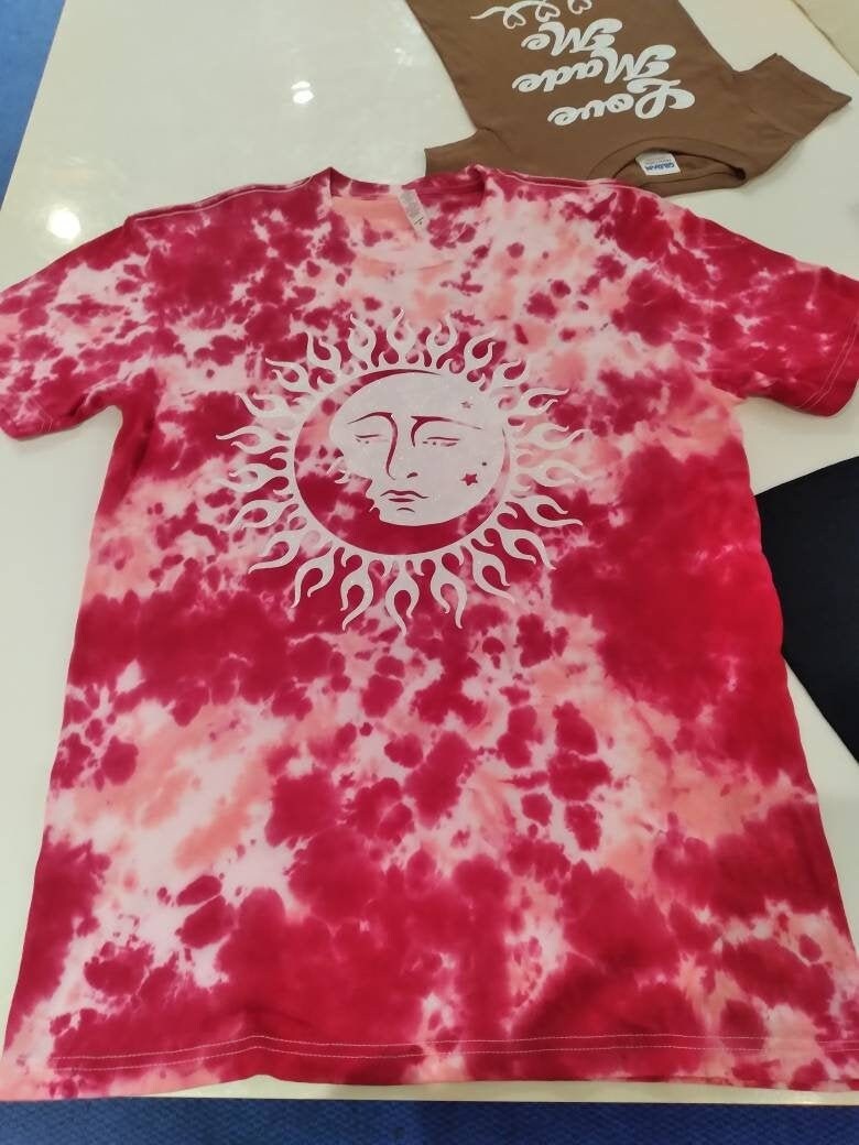 light pink tie dye t shirt
