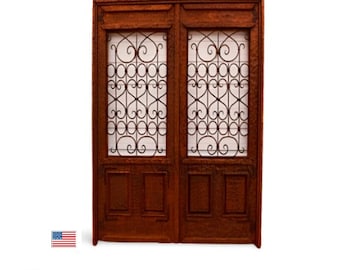 Solid wood door for front entrance of house, hand carved custom door for exterior, Custom  Double and  Single Rustic Doors - Colorado USA