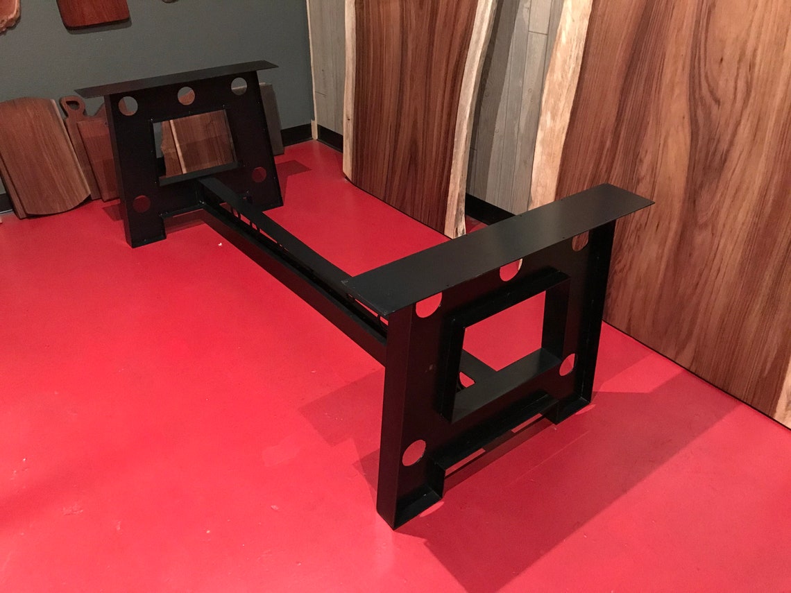 Metal Table Base. Steel Industrial Dining Table Base. Metal Etsy