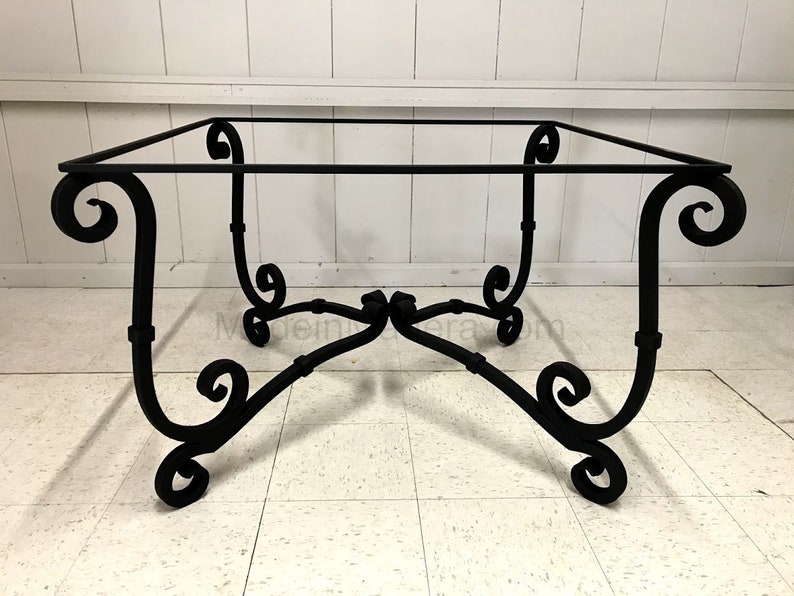Table Bases Wrought Iron Table Base Table Etsy