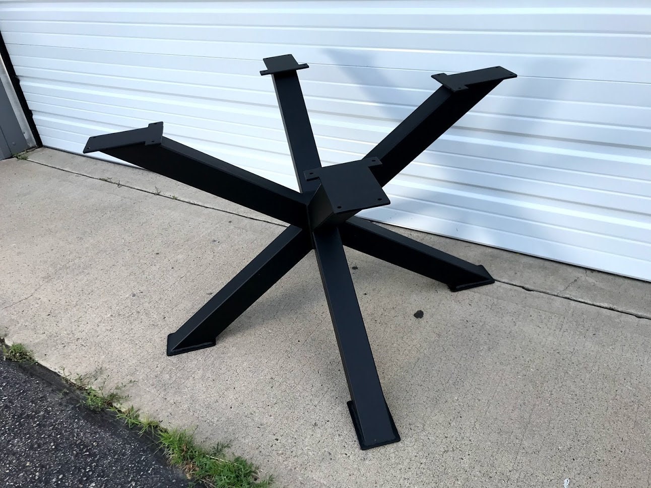 Steel Table Base Heavy Duty Metal Base Dining Table Base Etsy