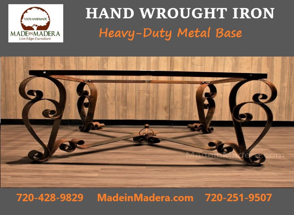 Custom Dining Table Bases Wrought Iron Table Etsy