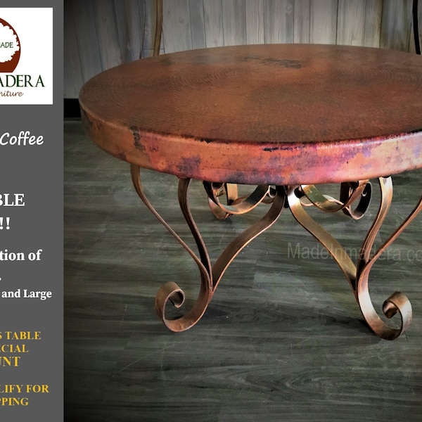 Copper Top Table Etsy