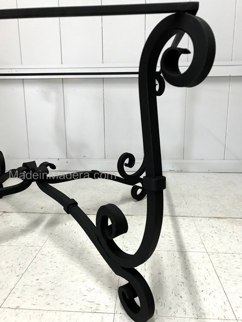 Table Bases Wrought Iron Table Base Table Etsy