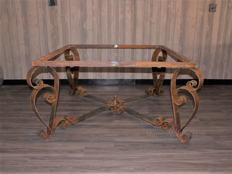 Custom Dining Table Bases Wrought Iron Table Etsy