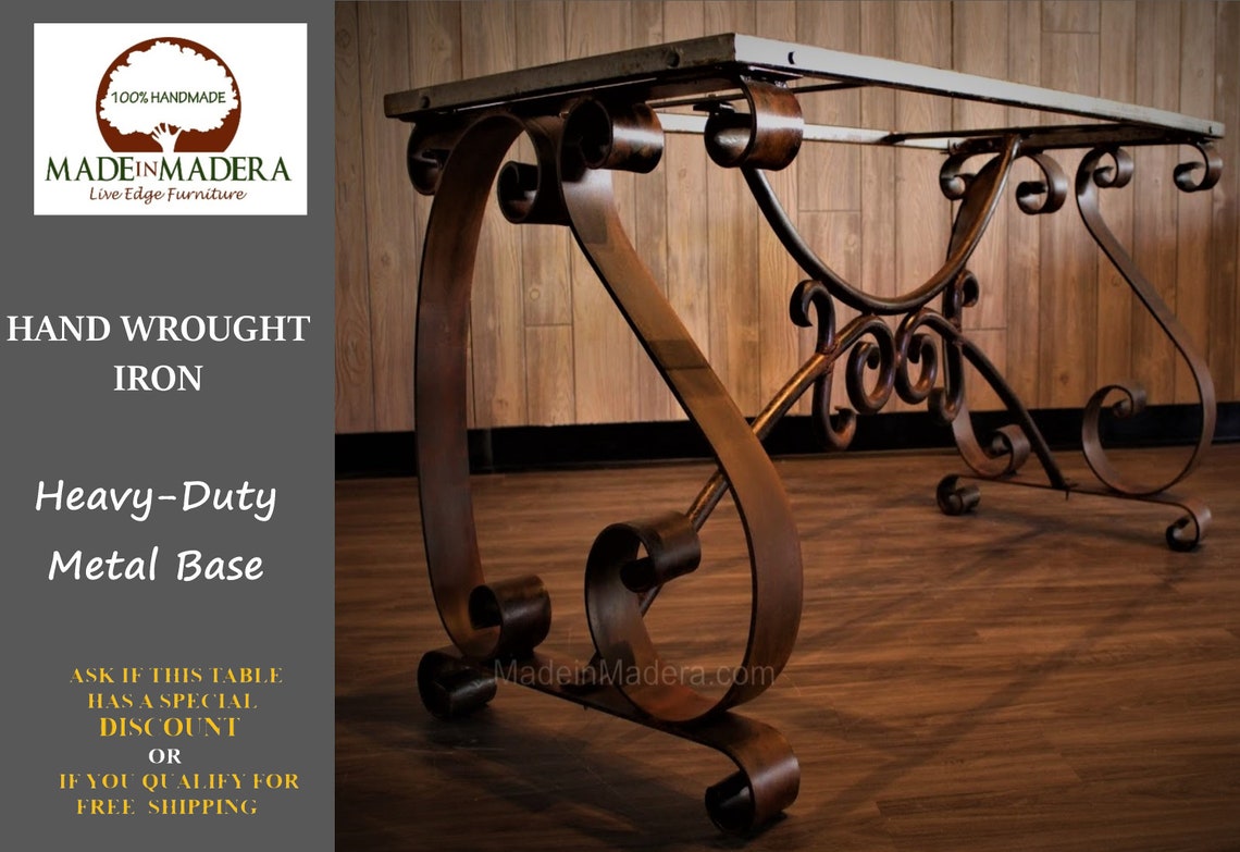 Wrought Iron Base Table Base Wrought Iron Table Bases Etsy