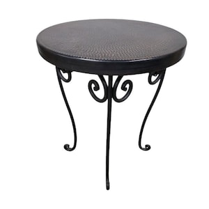 Coper End Table Modern | Copper and metal | 18 Small Round Side Tables for Living Room Bedroom, Coffee Tables. Table legs