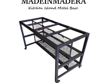 Kitchen Island Metal Base, Custom Industrial Kitchen Island