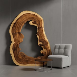 Live Edge Wood Slab, Custom Epoxy Resin Table, Wall Art image 1