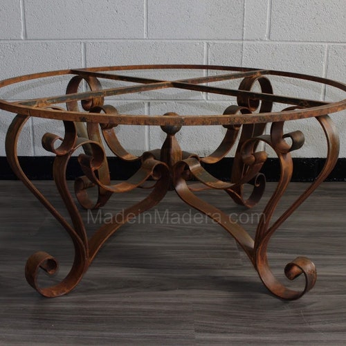 Table Bases Wrought Iron Table Base Foyer Table Etsy