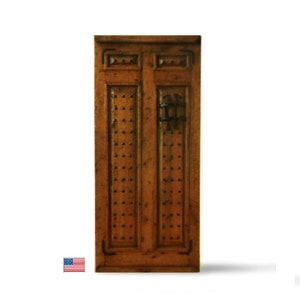Antique door, Solid wood door front entrance of house, hand carved door for exterior, Custom  Single and Double Rustic Doors - Colorado USA