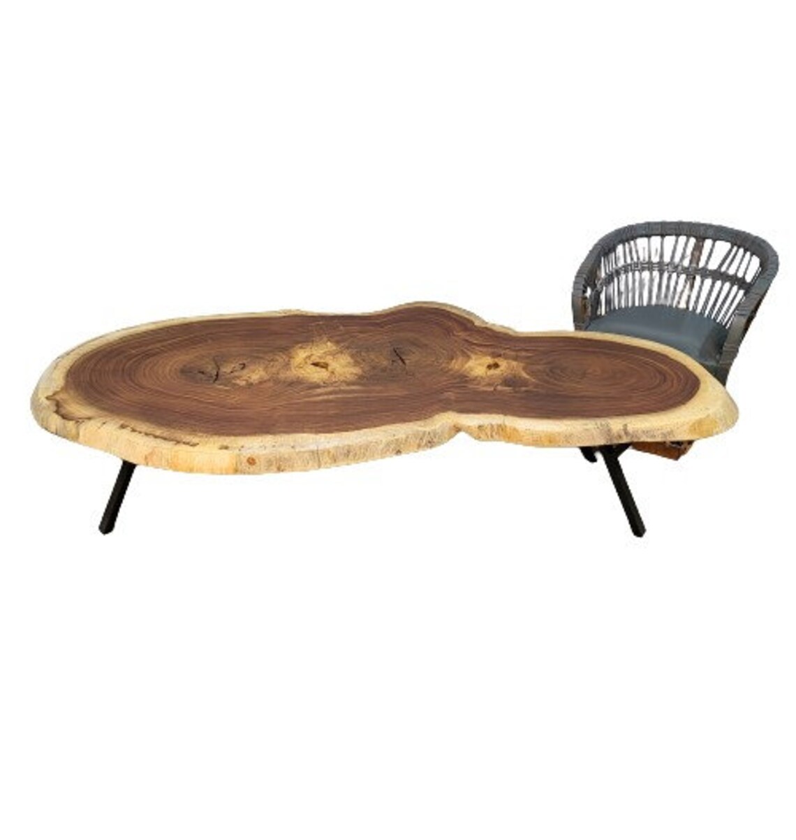 Round Live Edge Table Round Coffee Table Live Edge Round Etsy