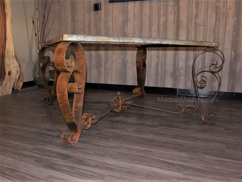 Custom Dining Table Bases Wrought Iron Table Etsy