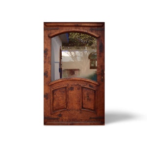 Solid wood door for front entrance of house, hand carved custom door for exterior, Custom  Single and Double Rustic Doors - Colorado USA