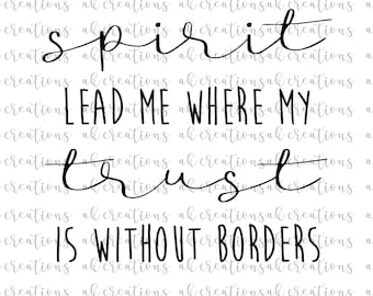 Spirit lead me SVG/DXF file