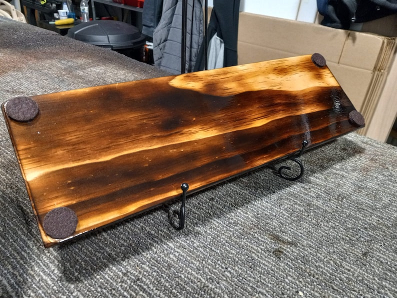 Wood Burned Handmade Round Sequence Game Board 24 Inch in Diameter & 1/