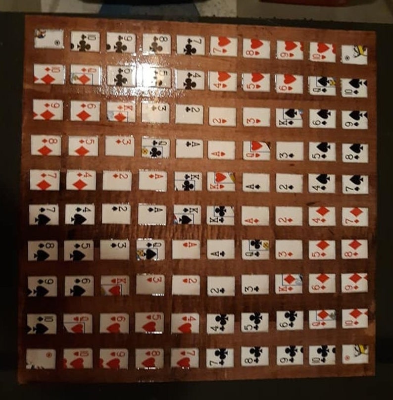 Handmade Wood Carved Sequence Game Boards with Accessories Etsy