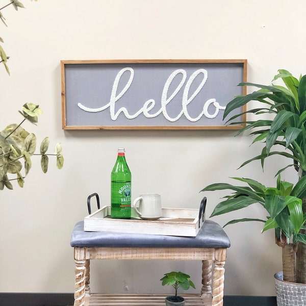 Hello Sign - Etsy