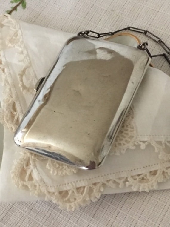 Antique Victorian Sterling Silver Chatelaine Coin… - image 2