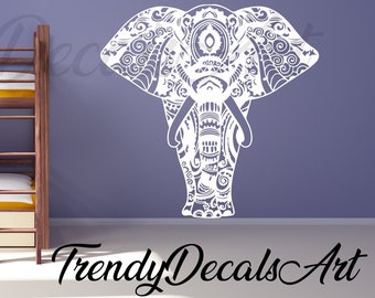 Elephant Wall Decals Etsy