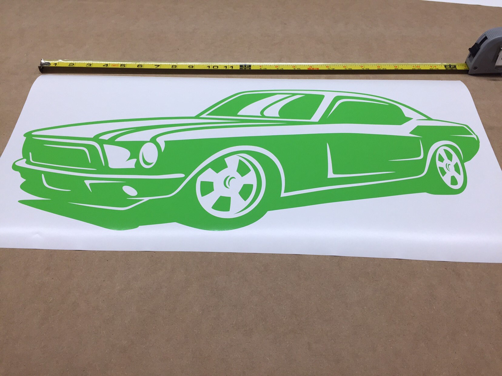 Mustang Decal Car Wall Decal Car Wall Vinyl Sticker Man Etsy