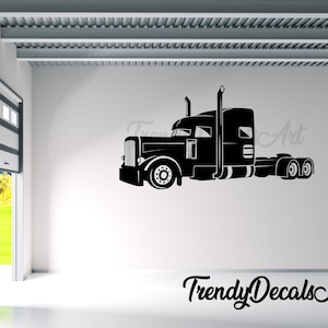 Big Truck Decal, Boy Bedroom Decal, Wheeler Garage decor, Trucking vinyl decal