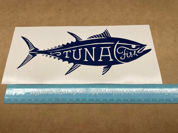 Tuna Fish Decal, Fishing Decal, Fishing Sticker, Fishing Vinyl