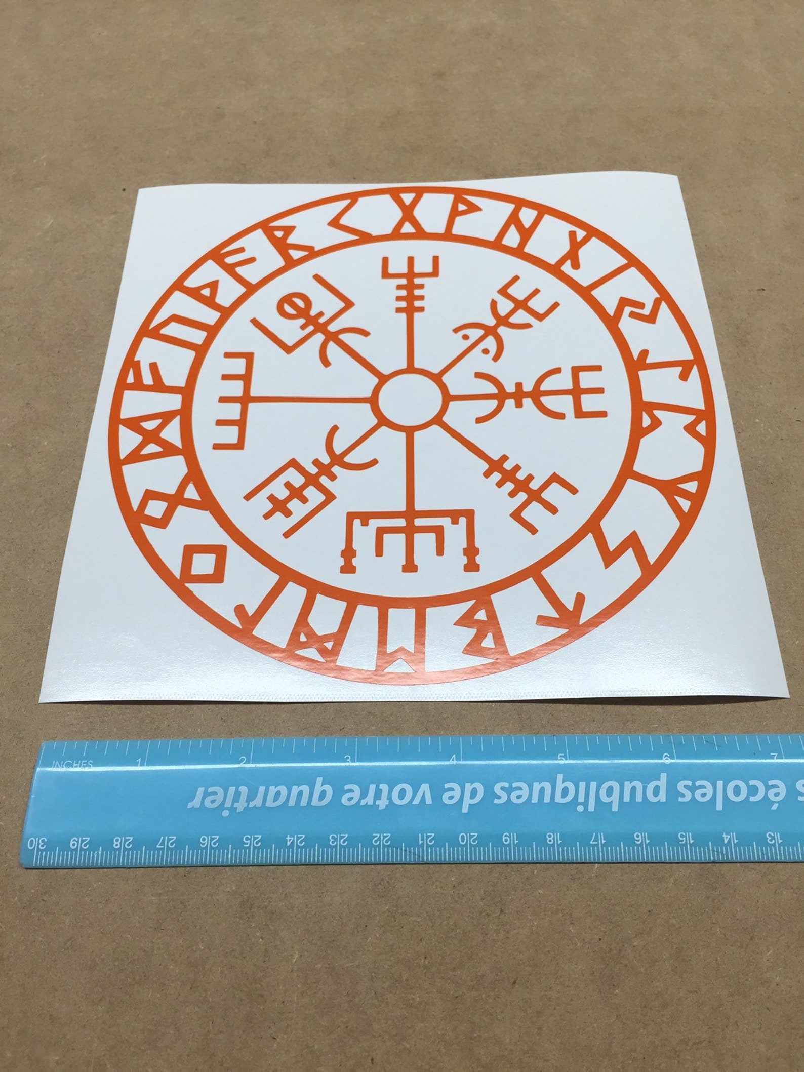 Nordic Compass Decal Viking Compass Vinyl Sticker Iceland Etsy