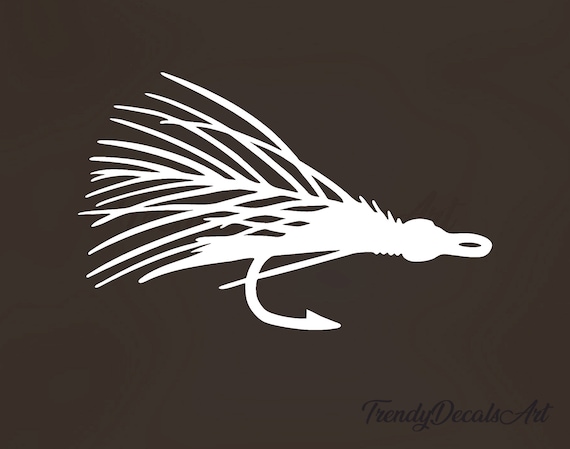 Fly Fishing Decal, Fishing Decal, Fishing Sticker, Fishing Vinyl